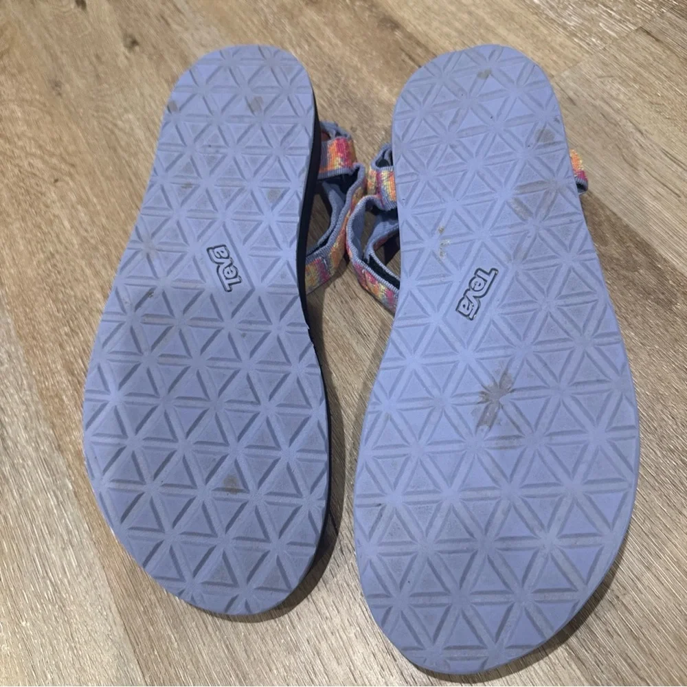TEVA Wm Sz 10 Original Universal Sandals Iridescence Tangerine Multi
